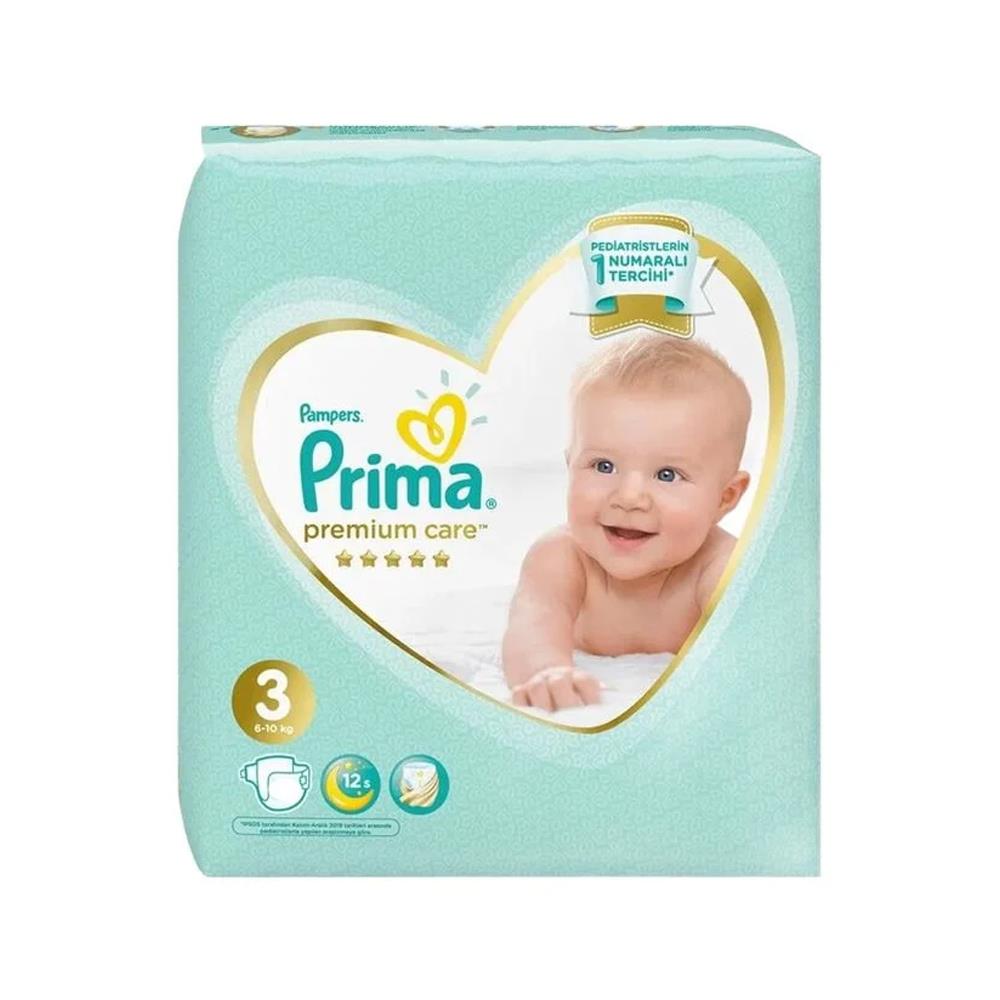 Bebek BezleriPrima Premium Care İkiz Paket 3 Beden 26 lı 6-10 Kg Midi