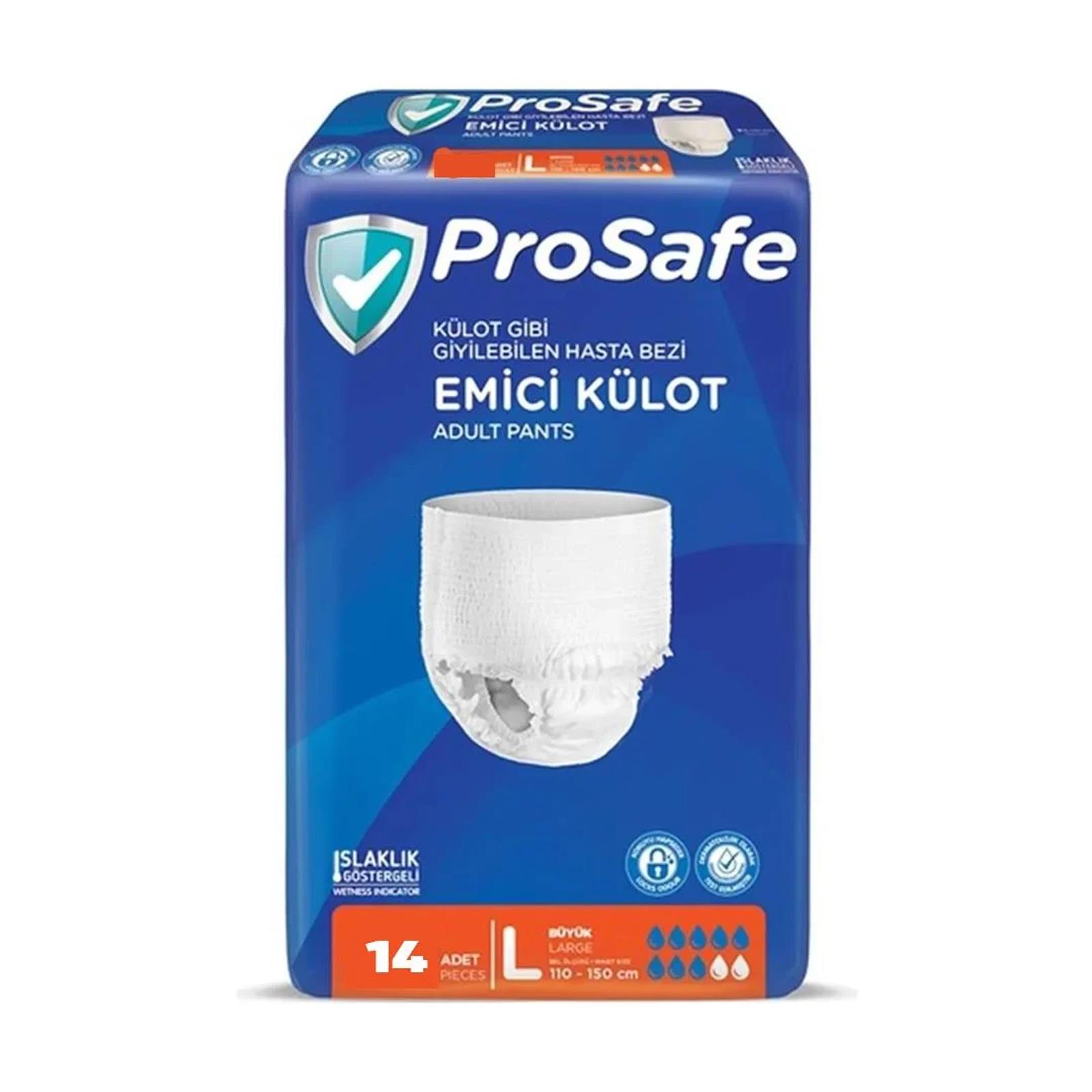 Hasta Bakım ÜrünleriProsafe Emici Külot Hasta Bezi Büyük(Large) 14 lu
