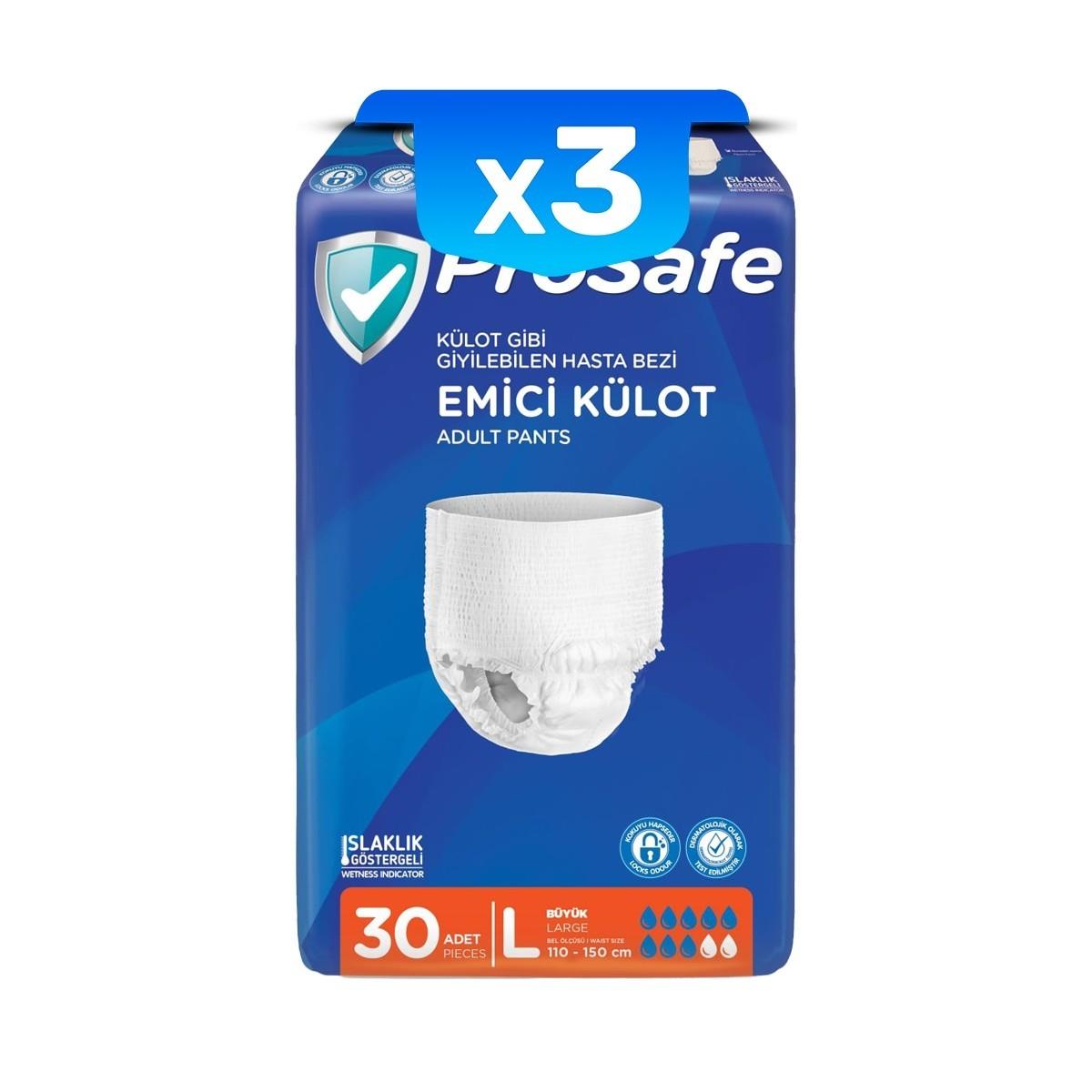 Hasta Bakım ÜrünleriProsafe Emici Külot Hasta Bezi Large 30 lu