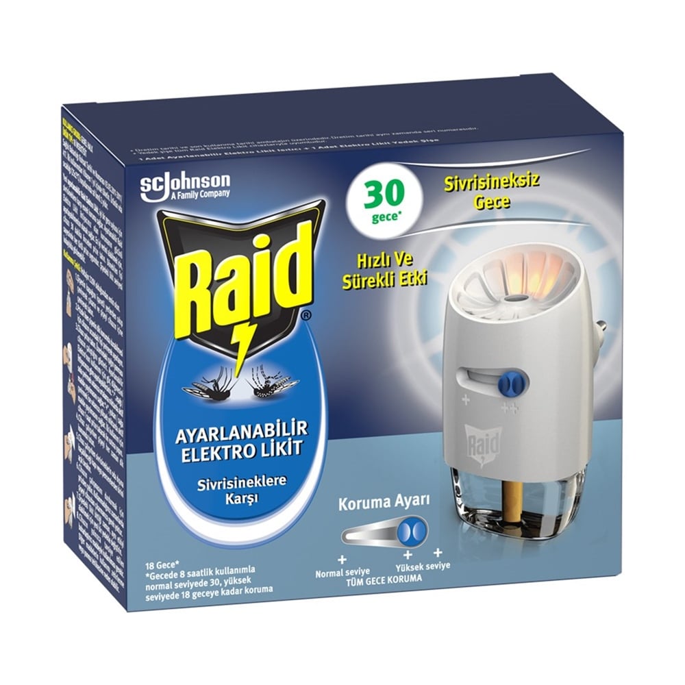 Raid Ayarlanabilir Elektrolikit 30 Gece 21 M