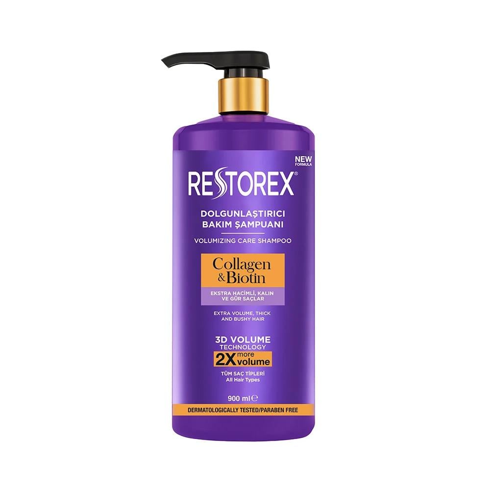 ŞampuanRestorex Collagen&Biotin Dolgunlaştırıcı Şampuan 900 ml