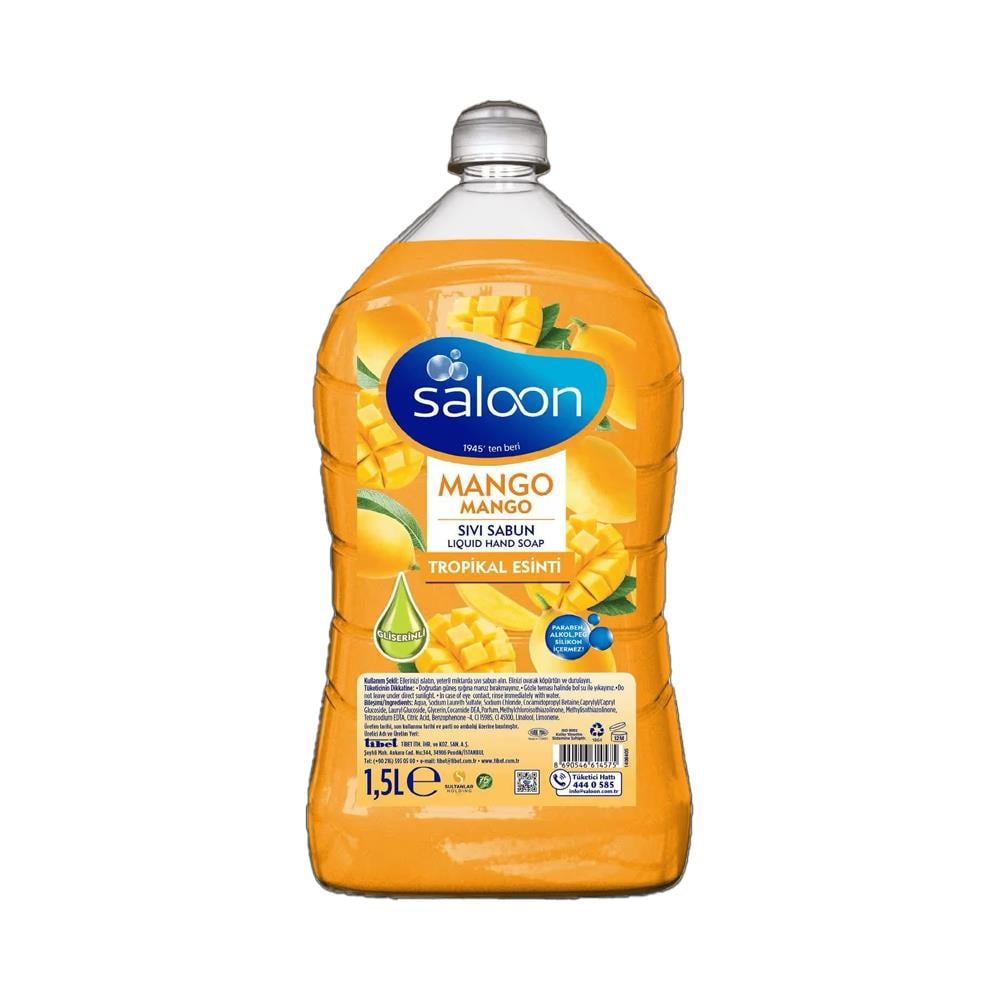 Katı, Sıvı SabunSaloon Sıvı Sabun Mango 1.5 Lt