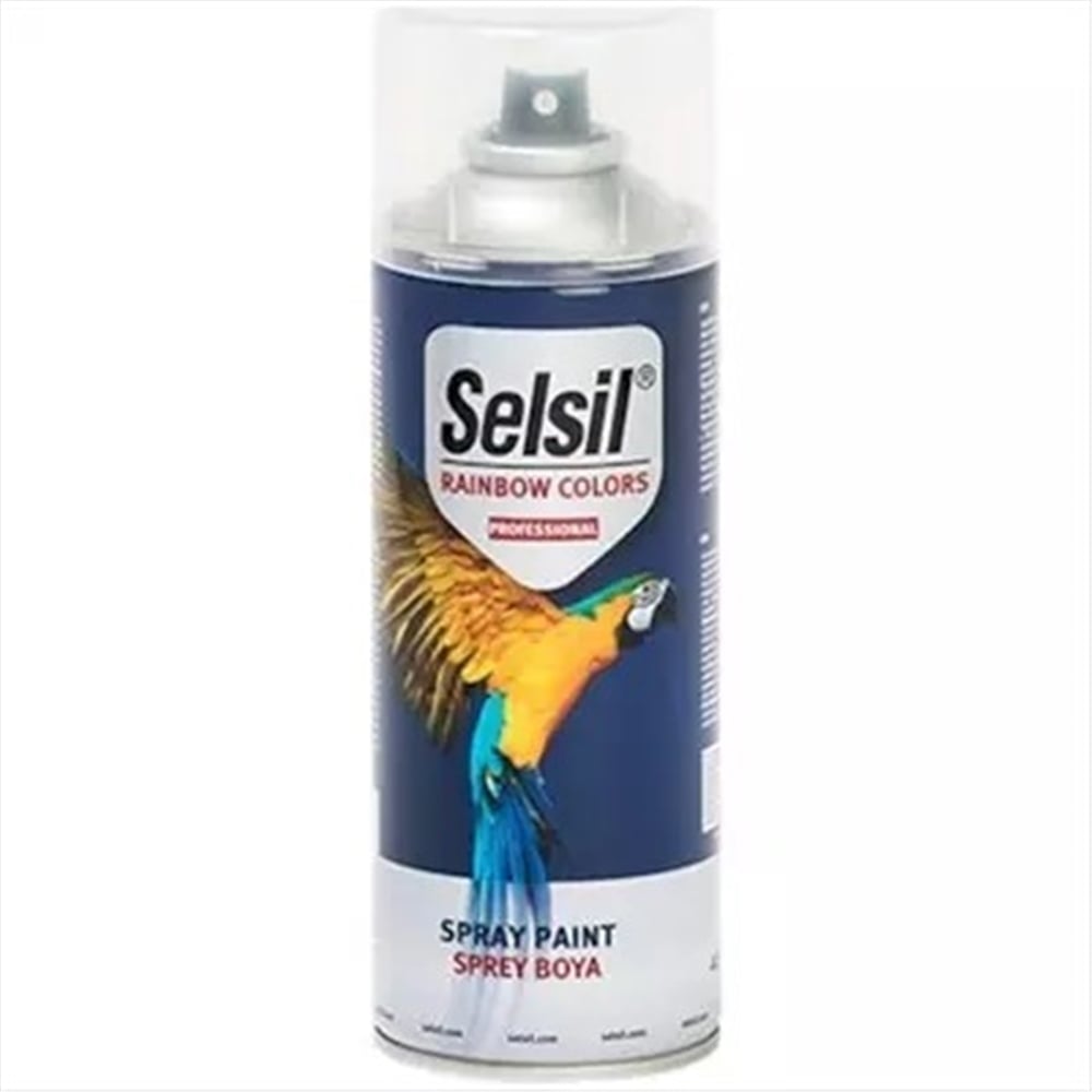 Selsil Rainbow 400 Ml Sprey Boya Siyah Parlak