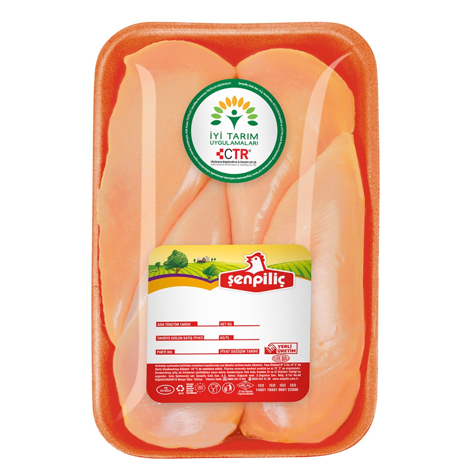 Beyaz EtŞenpiliç Tabaklı Bonfile Kg