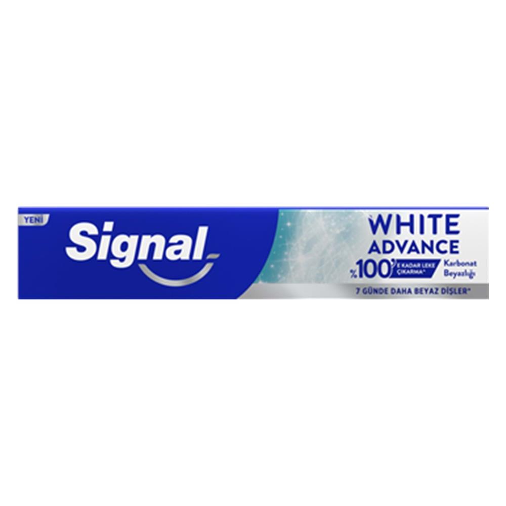 Diş MacunuSignal Diş Macunu White Advance Karbonat Beyazlığı 70 Ml