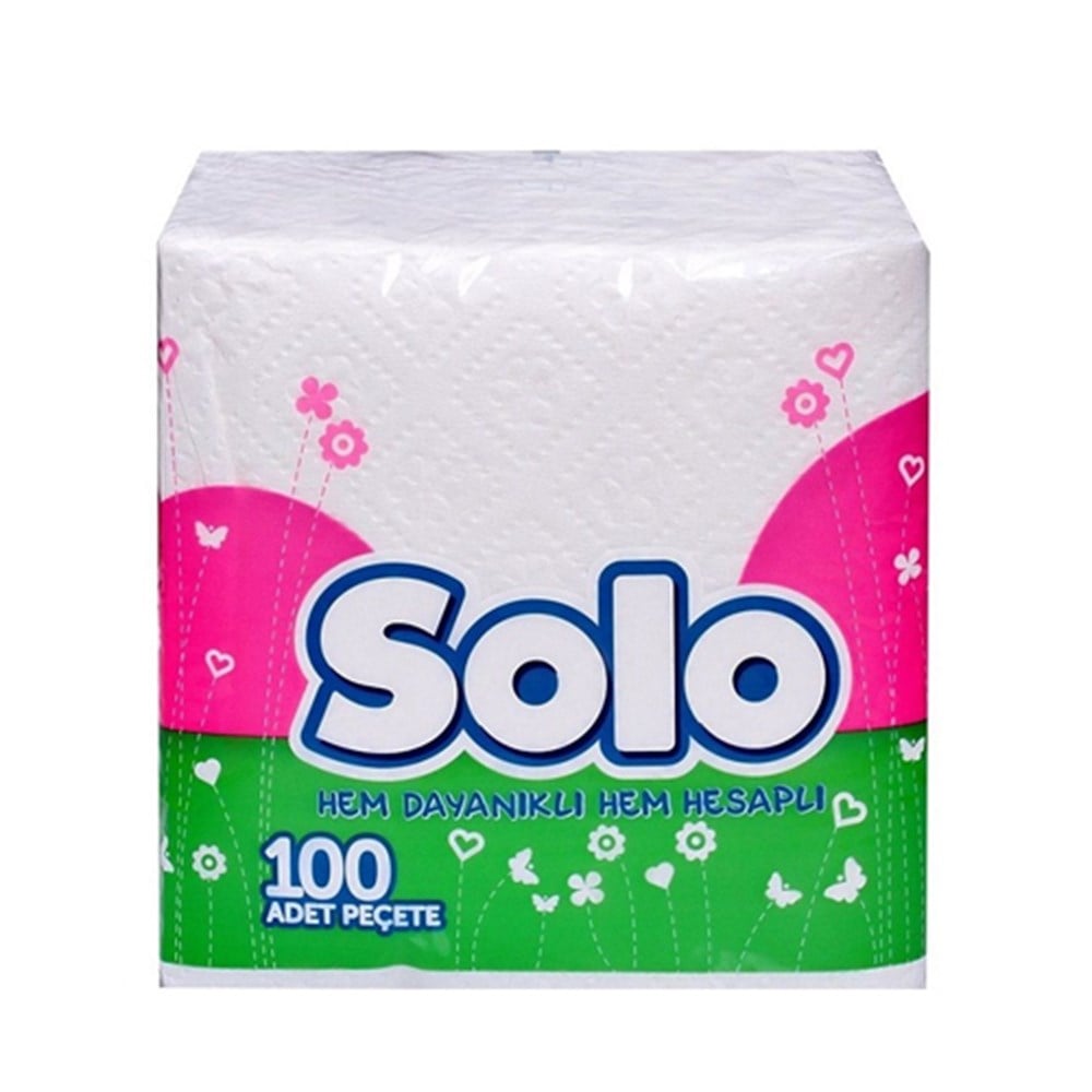 Solo Peçete Beyaz 100 Lü