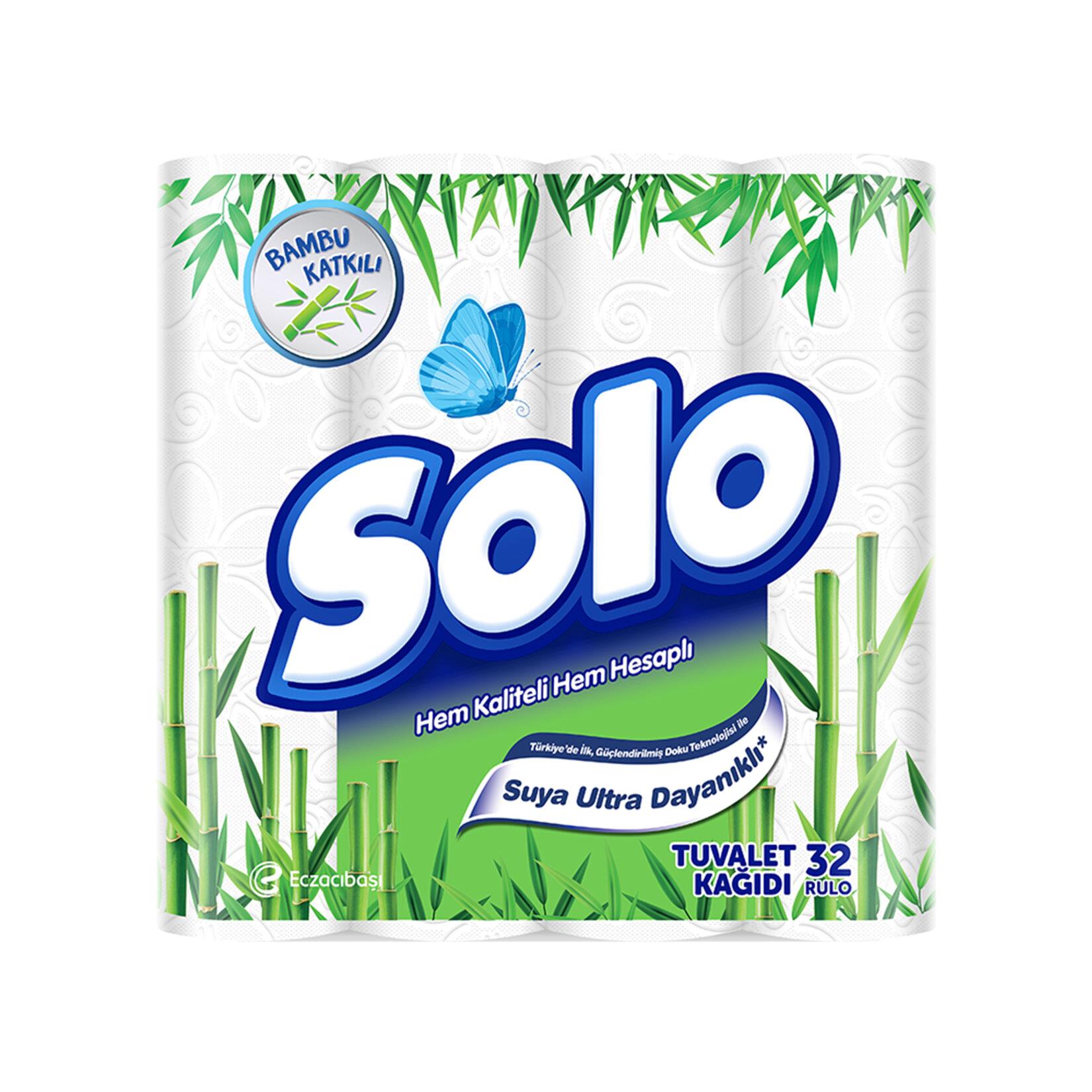 Tuvalet KağıdıSolo Tuvalet Kağıdı 32 li Bambu Katkılı
