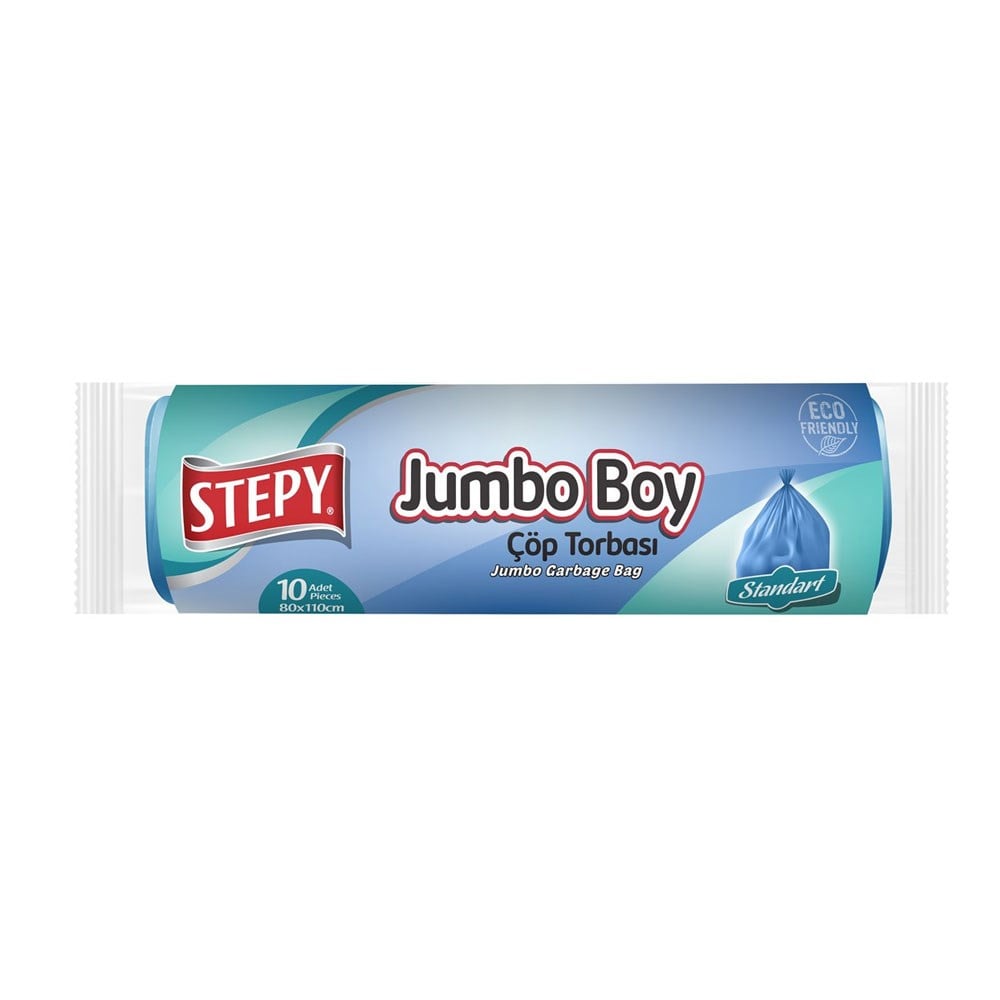 Stepy Çöp Torbası Jumbo Boy 80*110 Cm 10lu