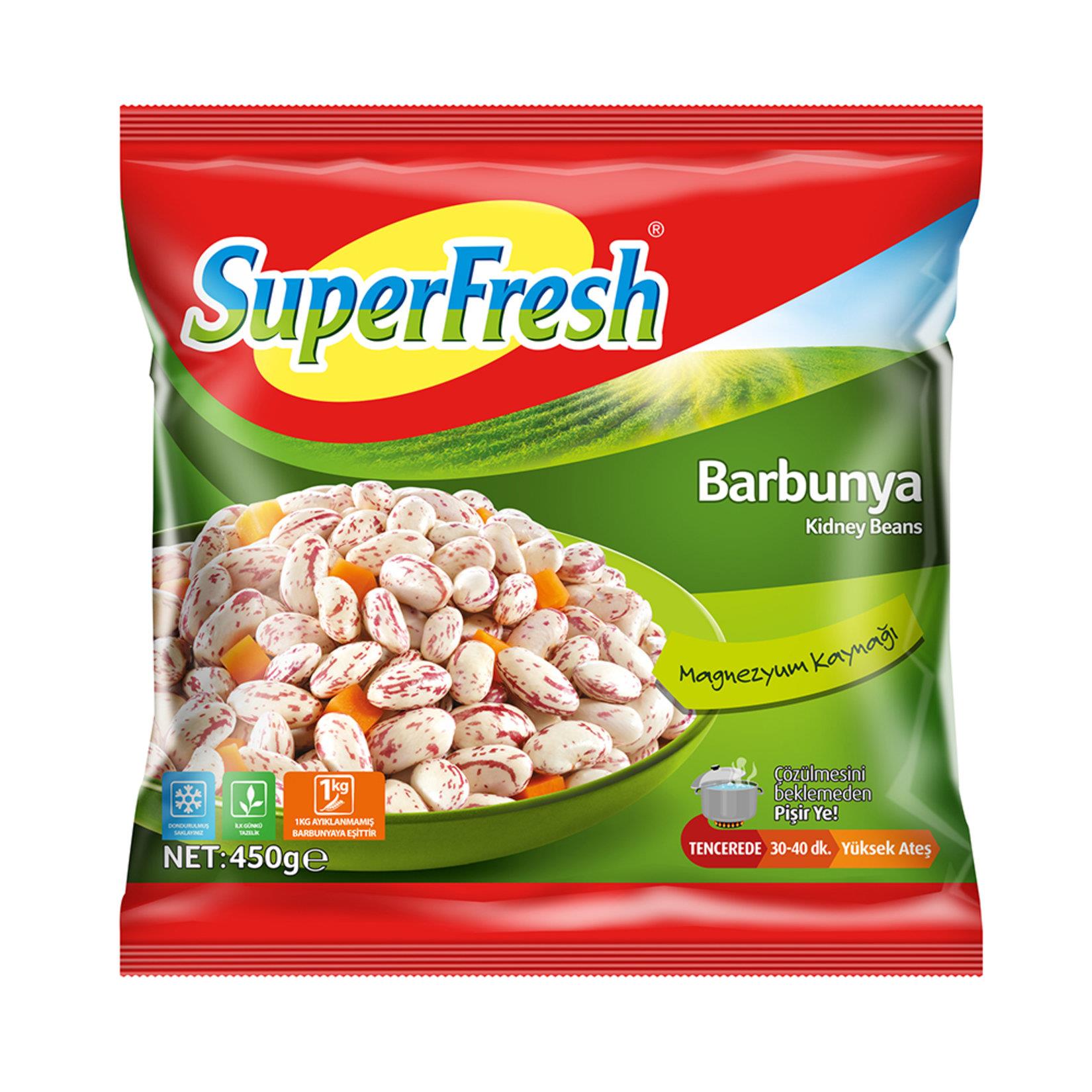Sebze, MeyveSüperfresh Barbunya Donuk 450 Gr