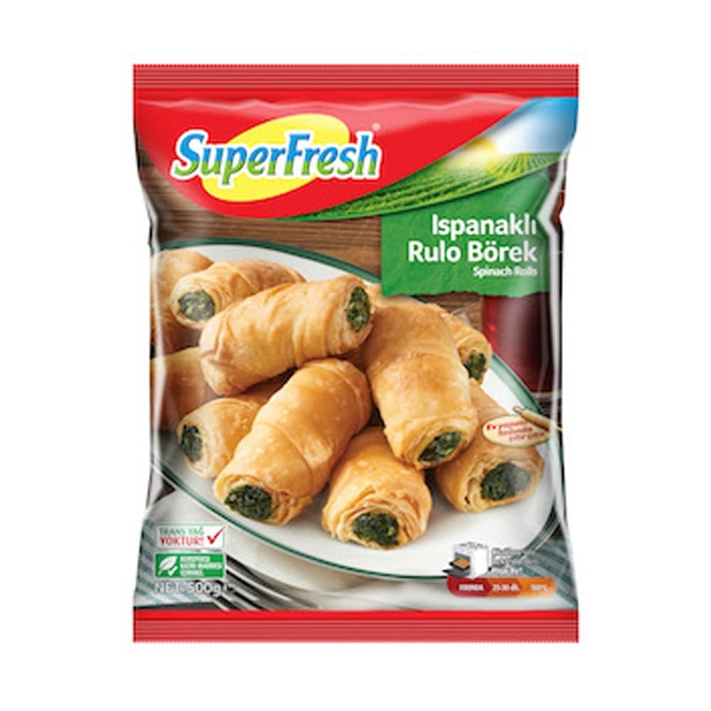 Süperfresh Donuk Börek Ispanaklı Rulo 500 Gr