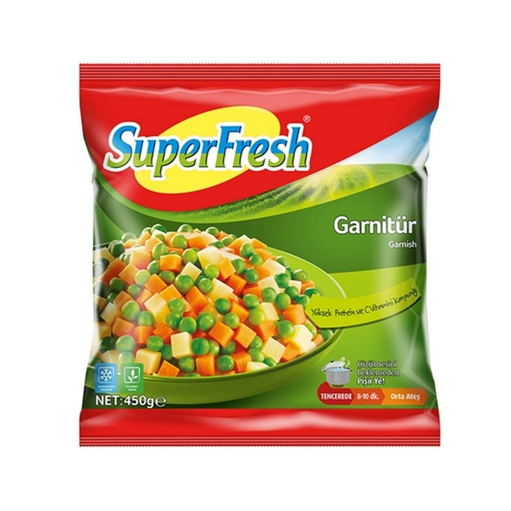 Süperfresh Garnitür Patatesli Donuk 450 Gr