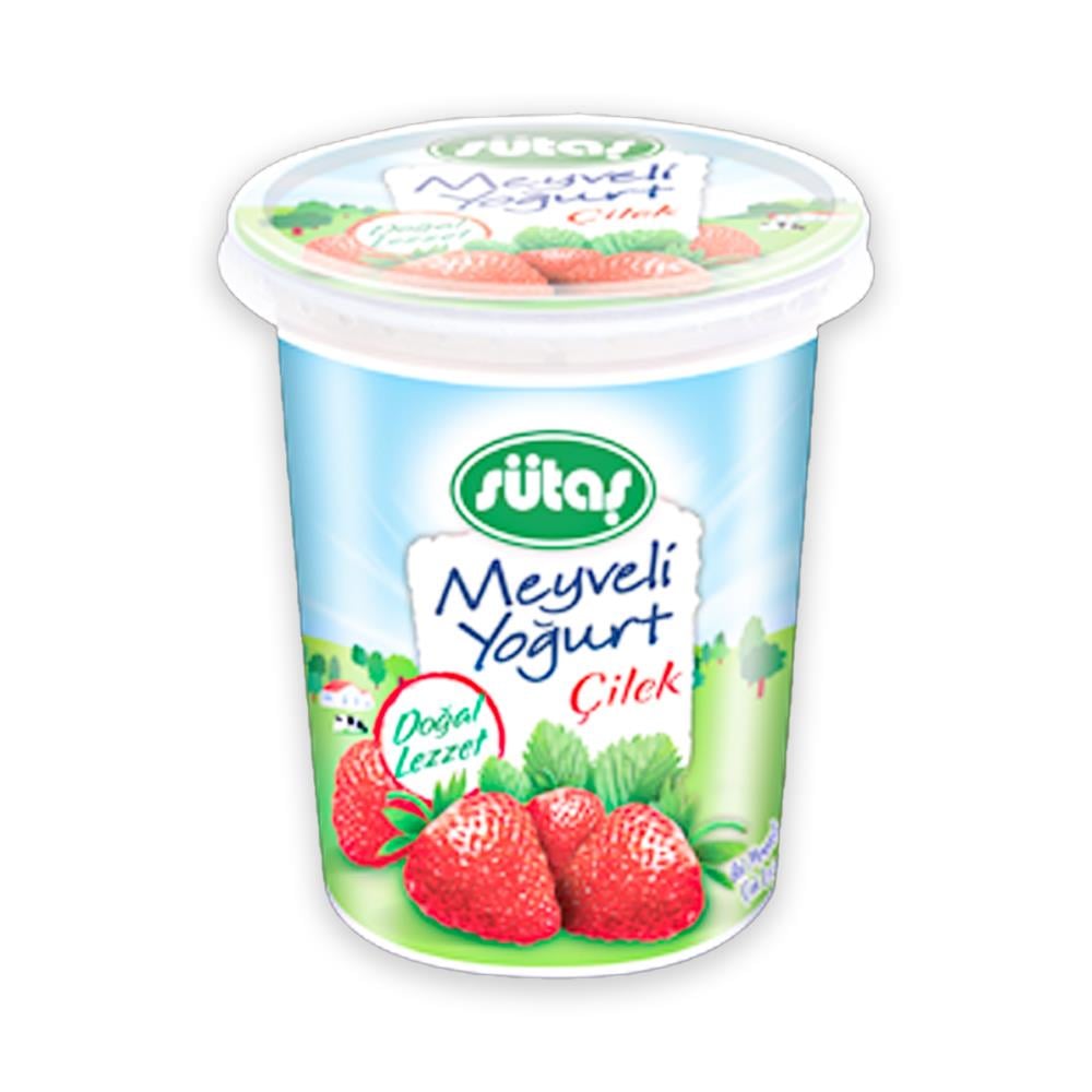 Meyveli YoğurtSütaş Yoğurt Meyveli Çilek 500 Gr