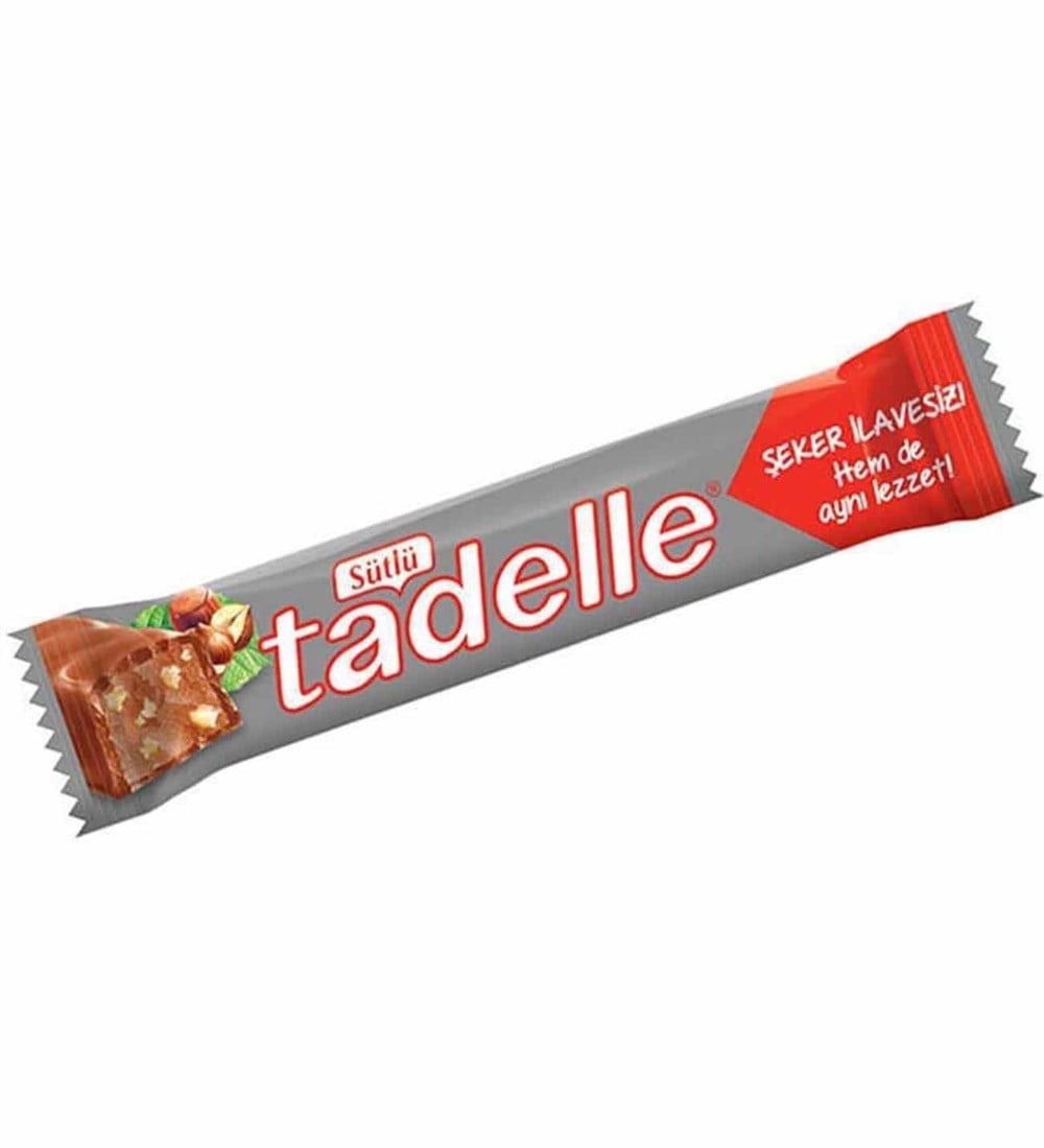 Tadelle Sekersiz Fındık Dolgulu Sütlü Çikolata 20gr