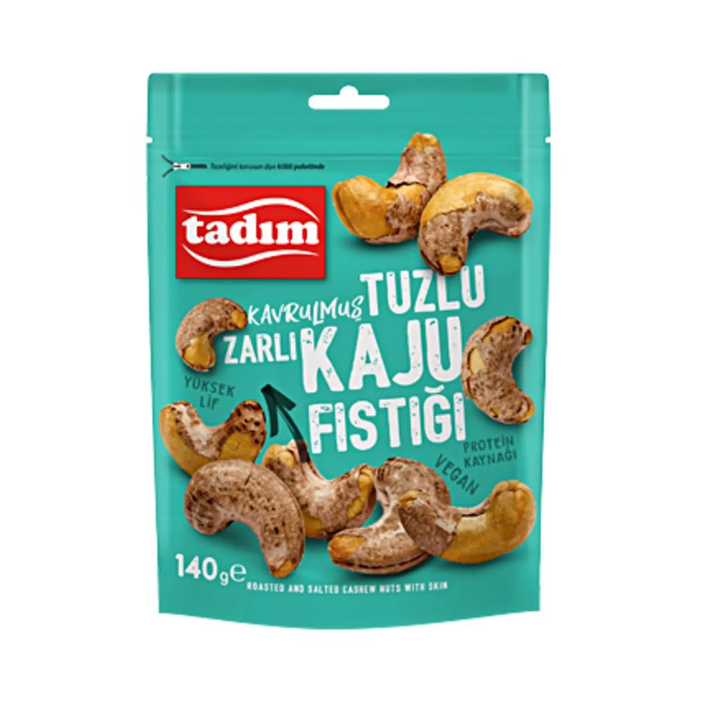 KajuTadım Tuzlu Kaju Fıstığı 140 Gr Kavrulmuş Zarlı