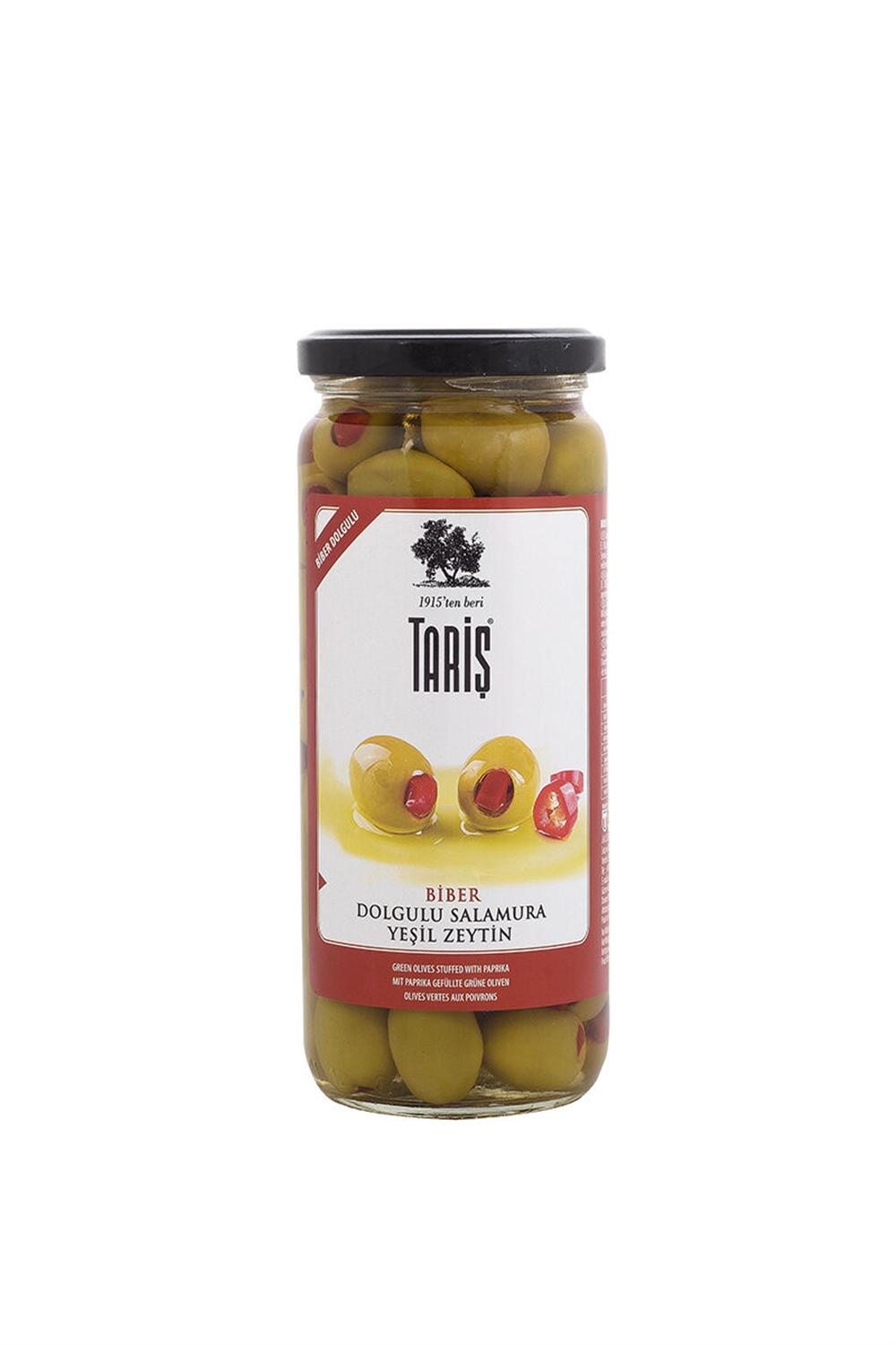 Tariş Yeşil Zeytin Biberli 485 Gr