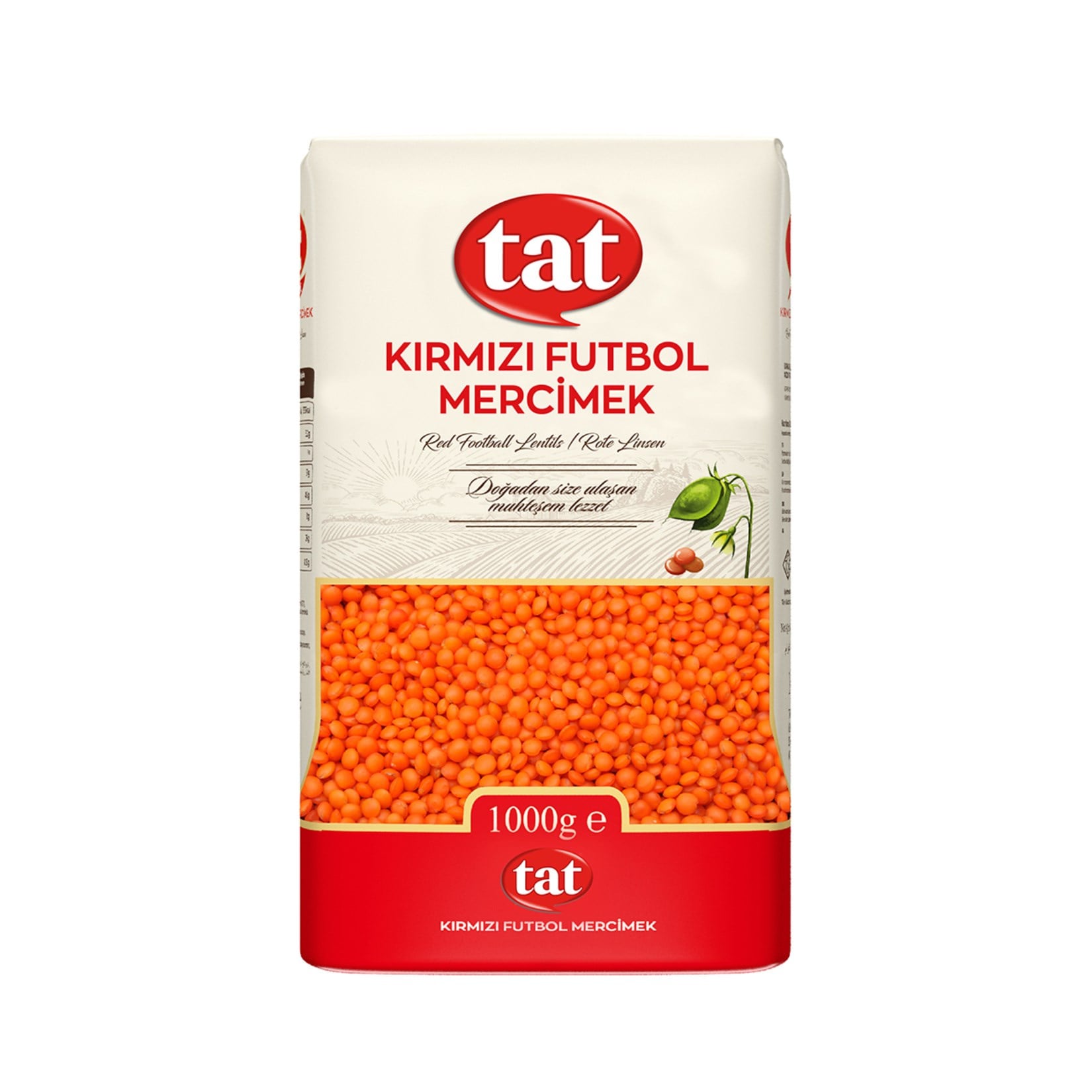 MercimekTat Bakliyat Kırmızı Mercimek 1000 Gr