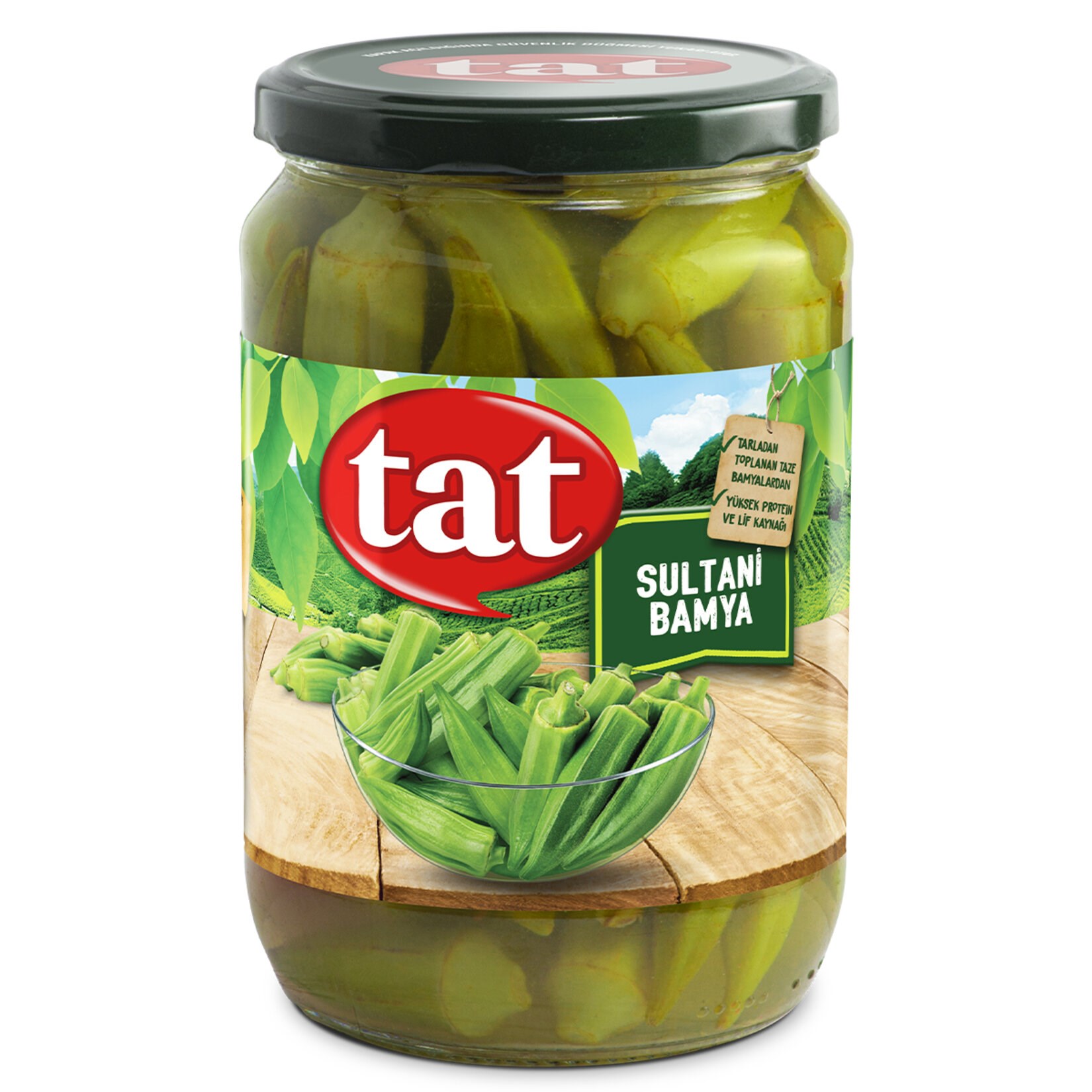 Konserve SebzeTat Sultani Bamya Cam 670 g