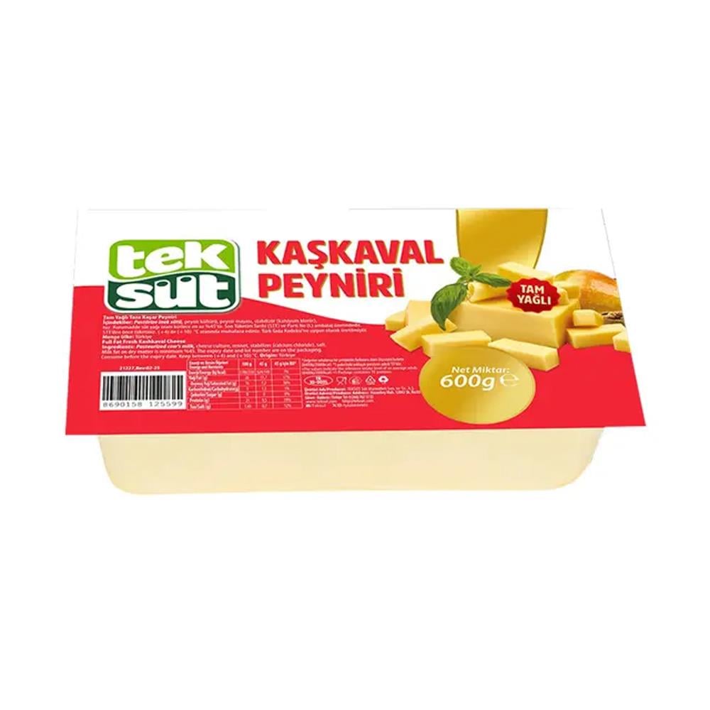 Taze KaşarTeksüt Kaşkaval Peynir 600 g Tam Yağlı
