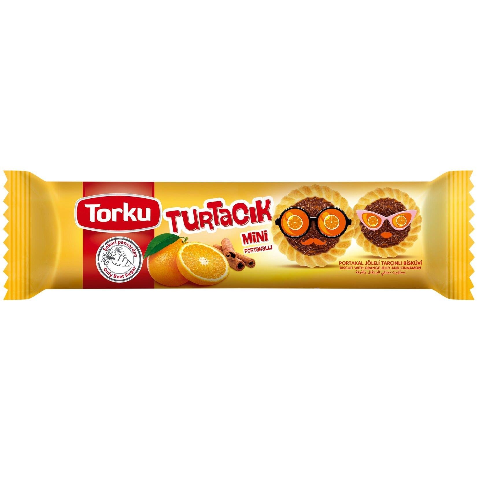 BisküviTorku Bisküvi Miniki Turtacık Portakal Jöleli 282 Gr