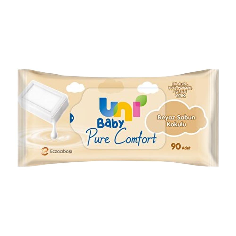 Tuvalet KağıdıUni Baby Islak Mendil 90 lı Pure Comfort
