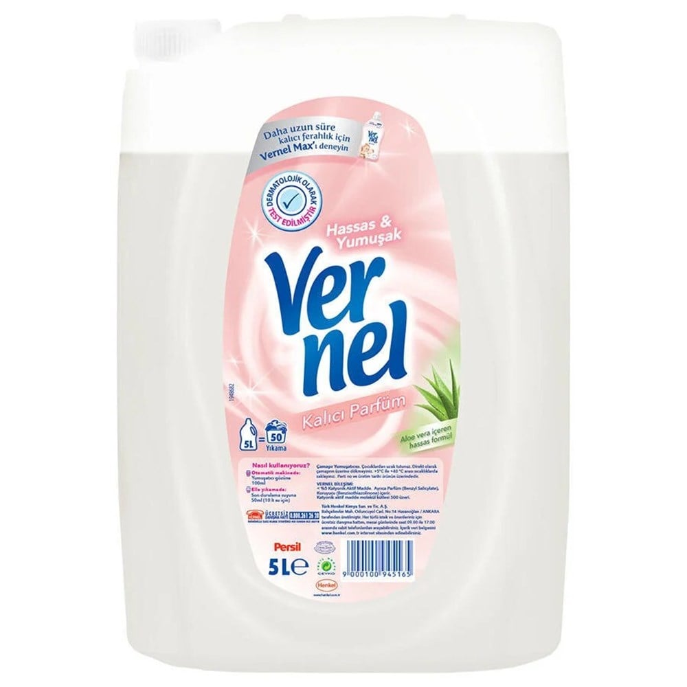 Vernel Yumuşatıcı 5 Lt Sensitive