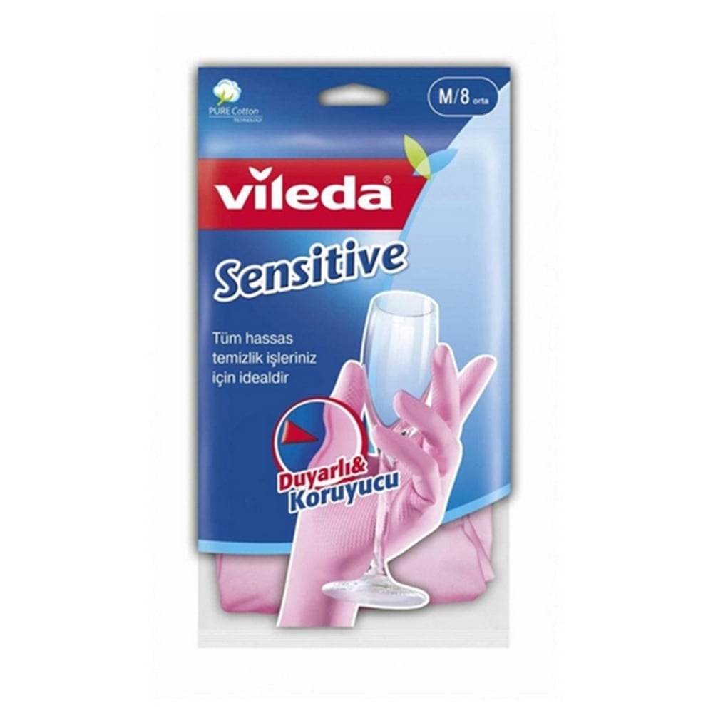 Vileda Eldiven Sensitive Orta