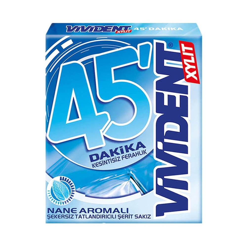 Vivident Sakız Nane Aromalı Xylit 45 Dk.