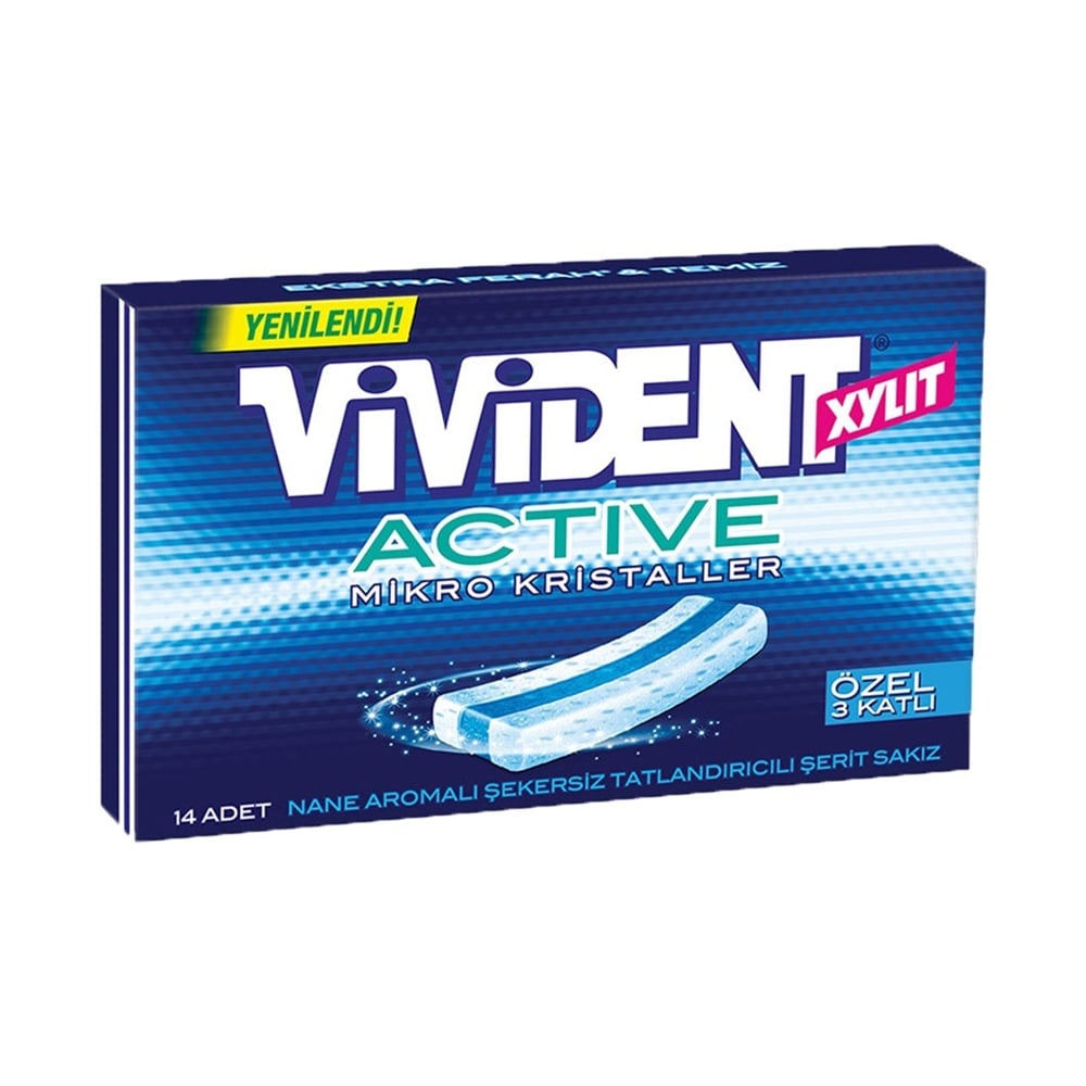 Vivident Sakız nane Aromalı Xylit Active