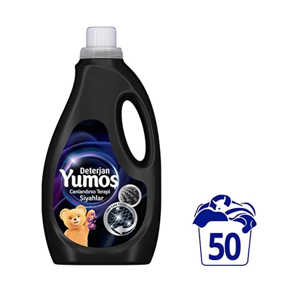 Sıvı Çamaşır DeterjanıYumoş Sıvı Bakım Deterjanı 2500 ml 50 Yıkama Siyahlar