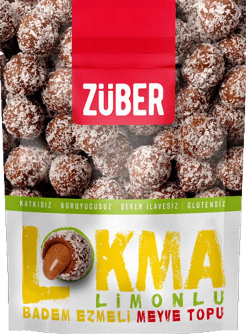 Züber Lokma Limonlu Badem Ezmeli Meyve Topu 96 Gr