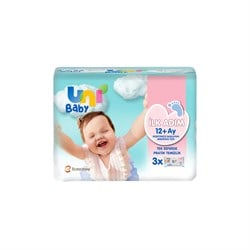 Tuvalet KağıdıUni Baby İlk Adım Islak Mendil 3 x 52 Adet
