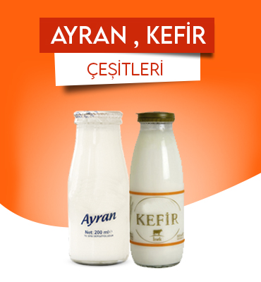 ayran ve kefir çeşitleri