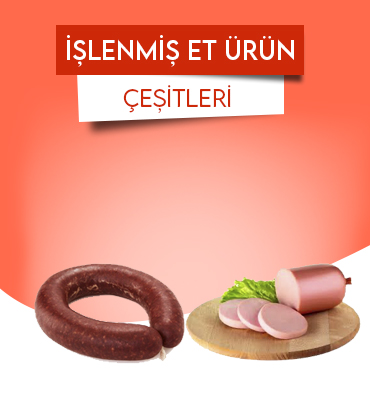 işlenmiş et ürün çeşitleri