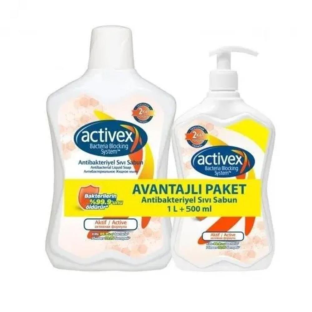 Katı, Sıvı SabunActivex Sıvı Sabun 1000+500 ml Aktif