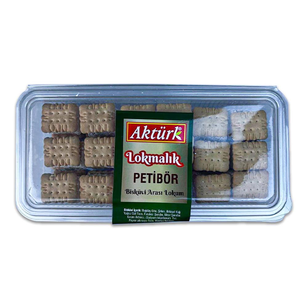 BisküviAktürk Mini Bisküvi Arası Lokmalık Sade-Kakaolu Petibör 250 g