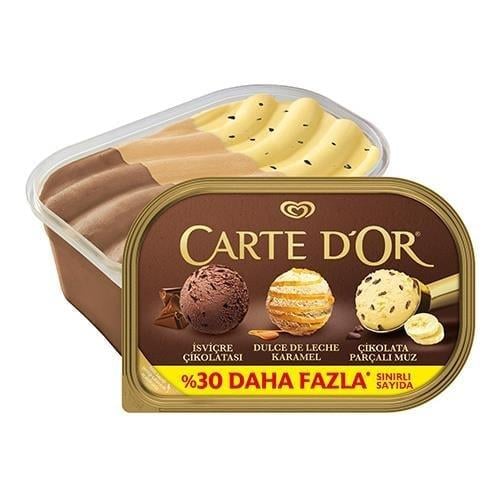 DondurmaAlgida Carte Dor İsviçree Çikolatası Karamel Çikolata Parçalı Muz 1105 Ml Dondurma