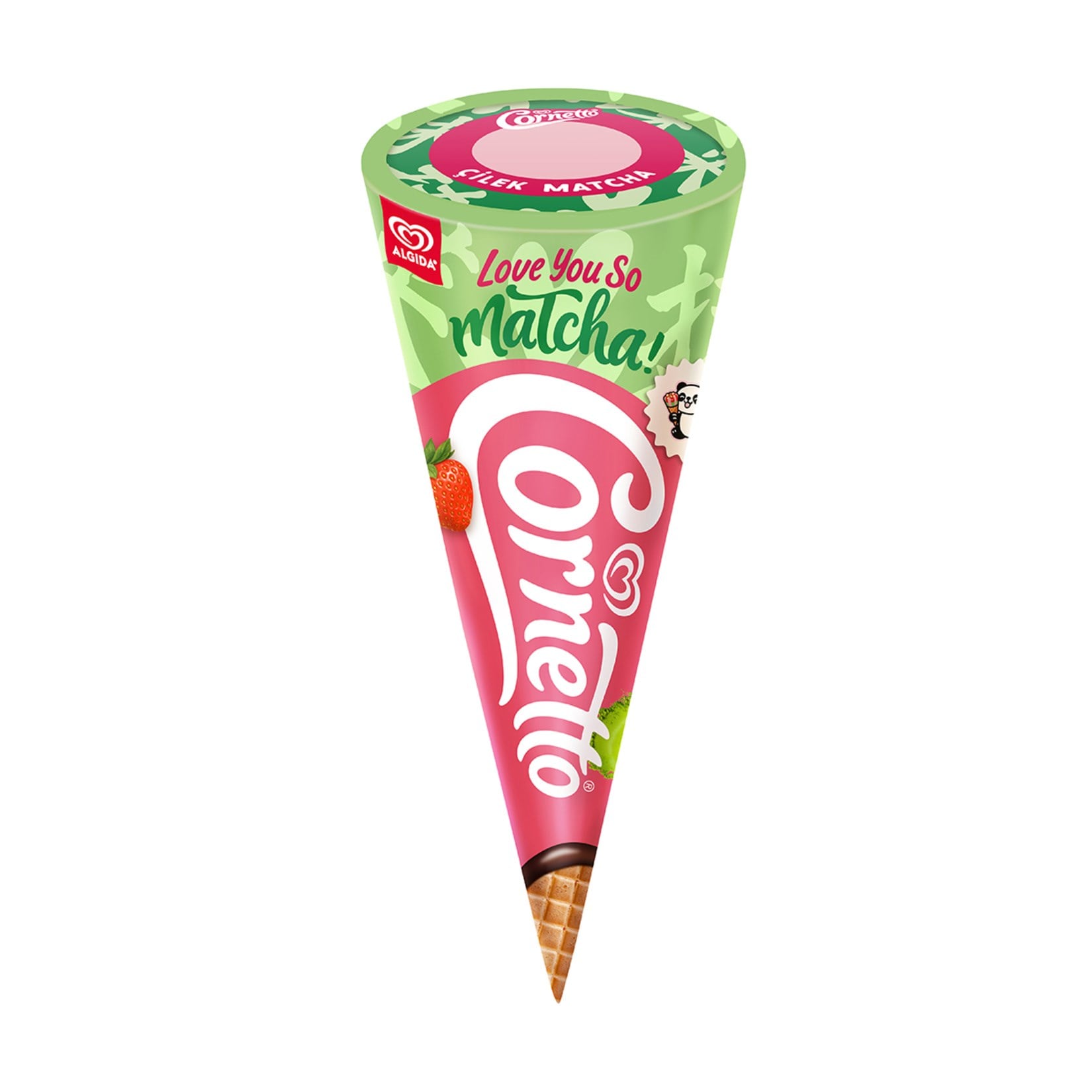 DondurmaAlgida Cornetto Disc Çilek Matcha 120 ml