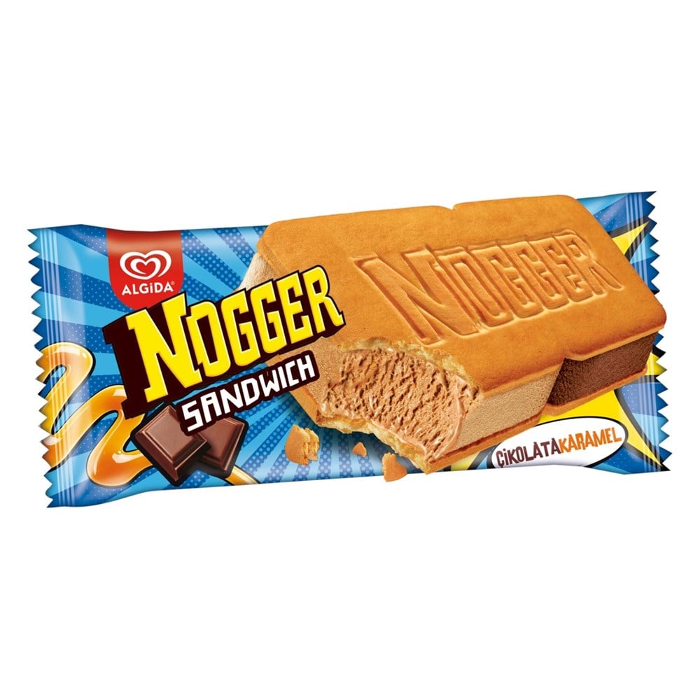 Algida Nogger Sandwich Çikolata Karamel 145 Ml