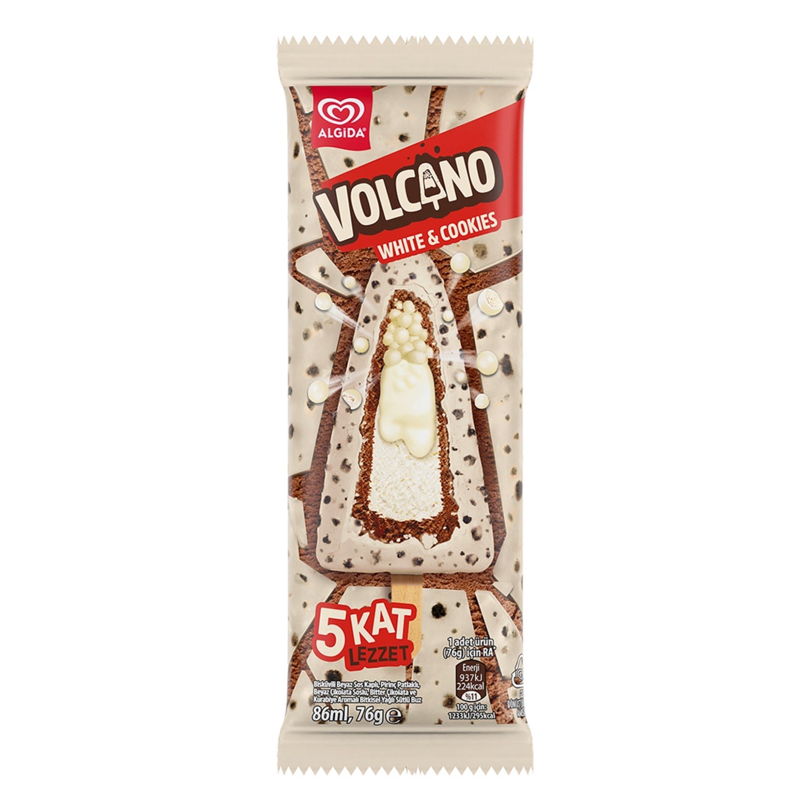 DondurmaAlgida Volcano White & Cookies 86 ml