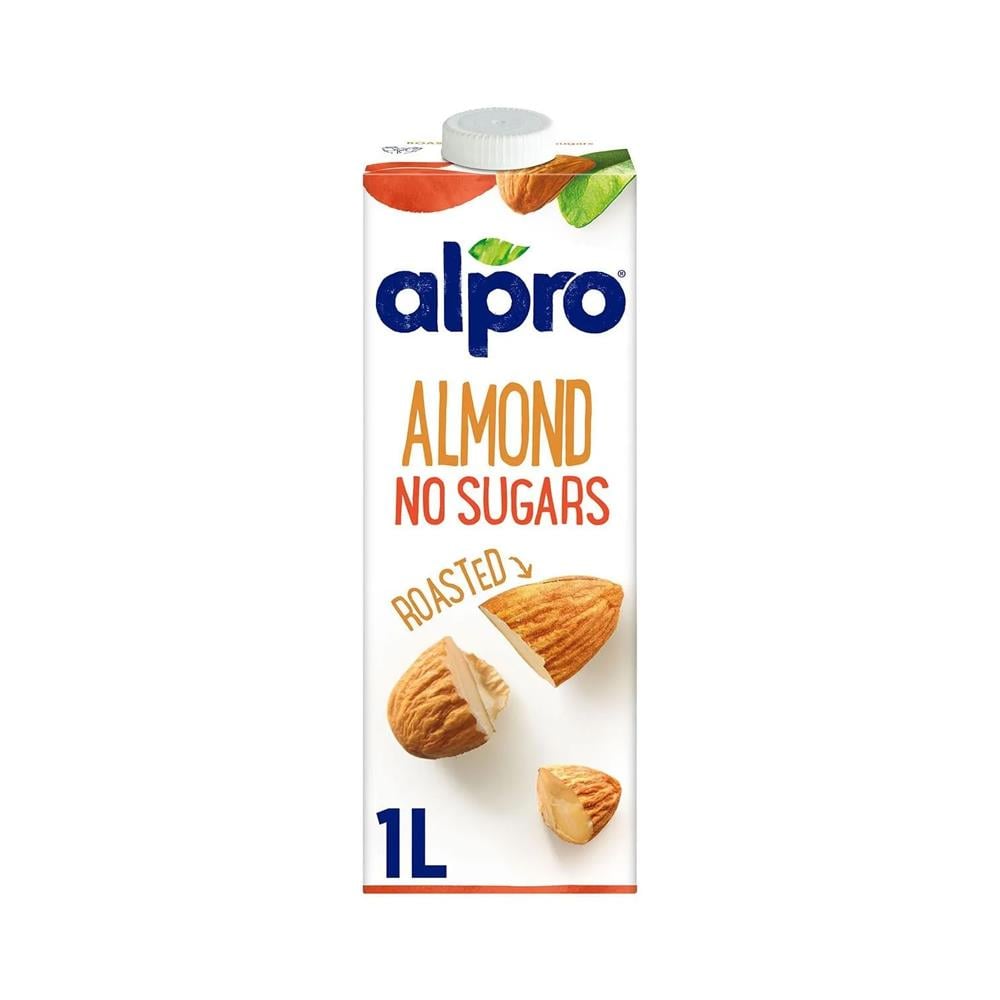 Aromalı SütAlpro Şekersiz Badem Sütü 1 Lt