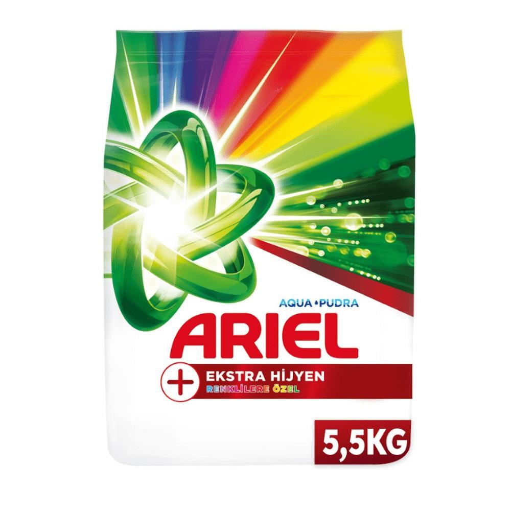 Toz DeterjanAriel Oxi Extra Hijyen Renkliler Toz Deterjan 5,5 kg