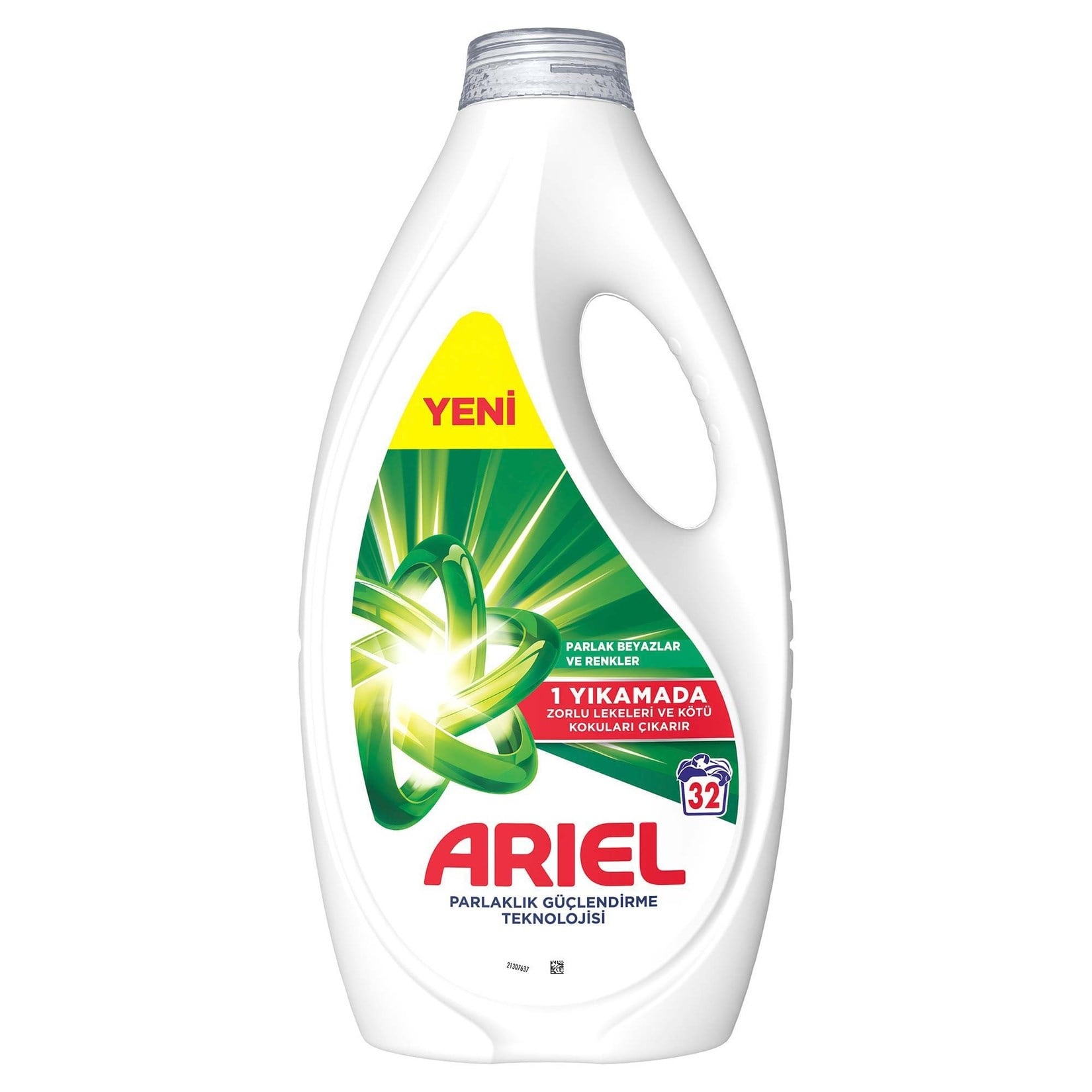 Sıvı Çamaşır DeterjanıAriel Sıvı Çamaşır Deterjanı Parlak Beyazlar ve Renkler 32 Yıkama 1440 ml