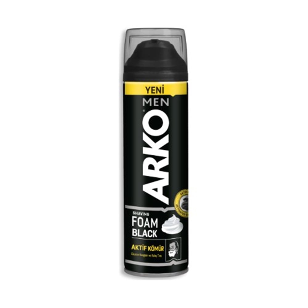Arko Tıraş Köpüğü Black Aktif Kömürlül 200 Ml