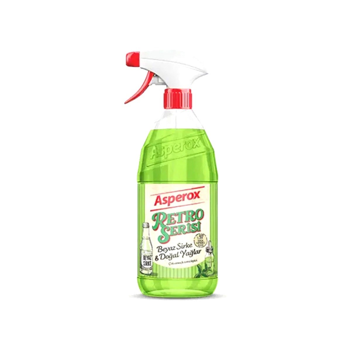 Parlatıcı, TemizleyiciAsperox Retro Serisi Beyaz Sirke& Doğal Yağlar Sprey 1000 ml