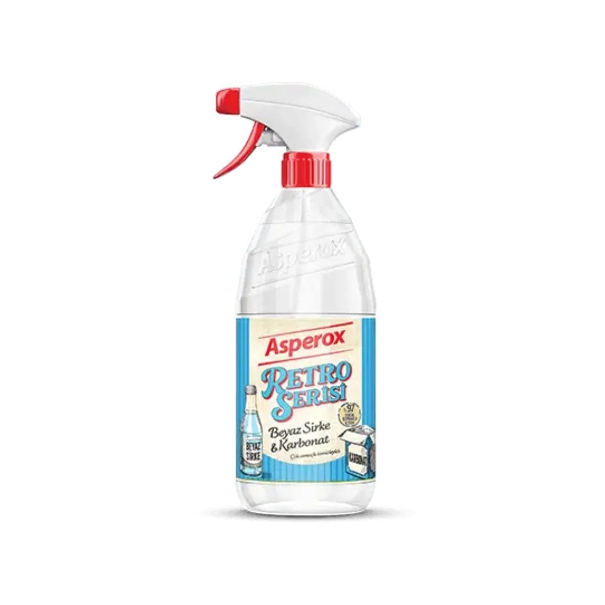 Parlatıcı, TemizleyiciAsperox Retro Serisi Beyaz Sirke&Karbonat Sprey 1000 ml