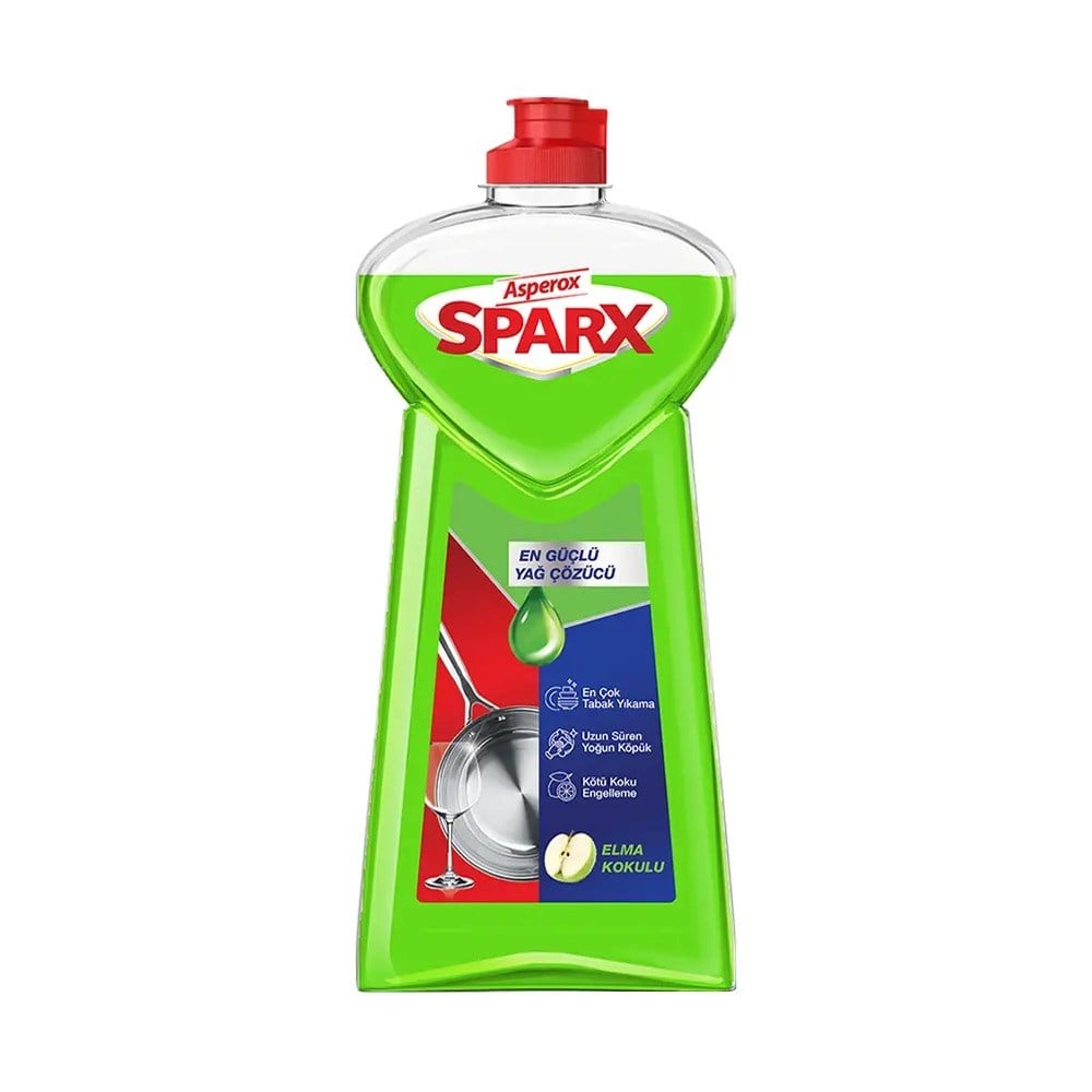 Bulaşık Makinesi TabletiAsperox Sparx Sıvı Bulaşık Deterjanı Elma Kokulu 1200 ml