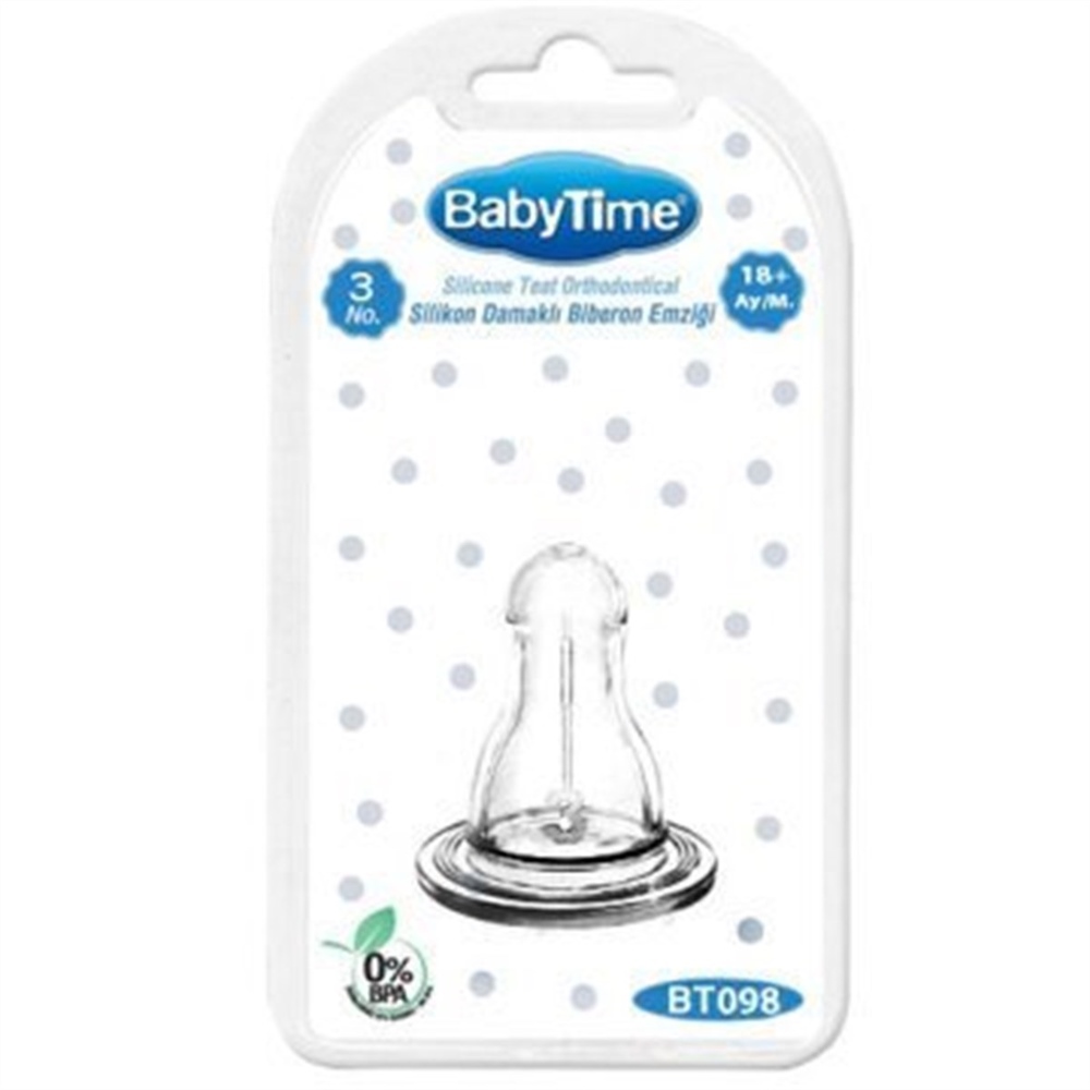 Baby Time Biberon Silikon Emzik Klasik Bt098