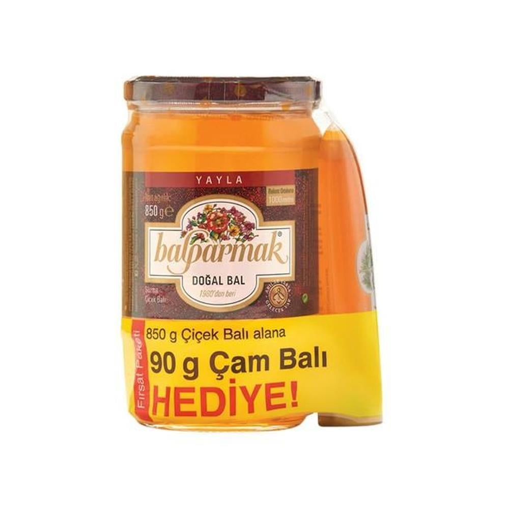 BalBalparmak Süzme Çiçek Balı Cam 850 Gr+90 Gr Cam