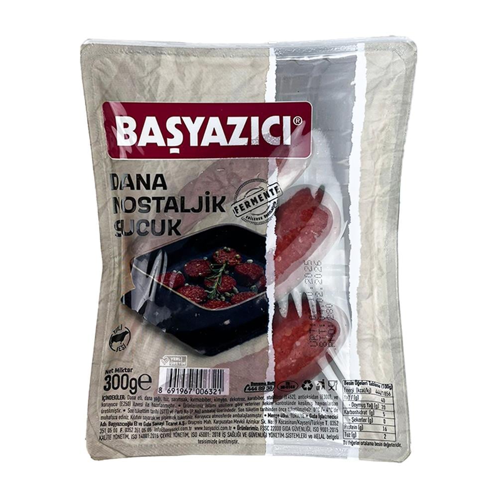 SucukBaşyazıcı Dana Nostaljik Sucuk 300 gr Fermente