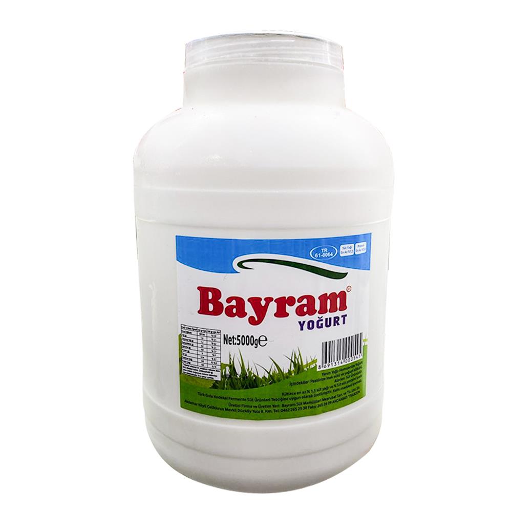 Sade YoğurtBayram Yoğurt 5000 gr Bidon